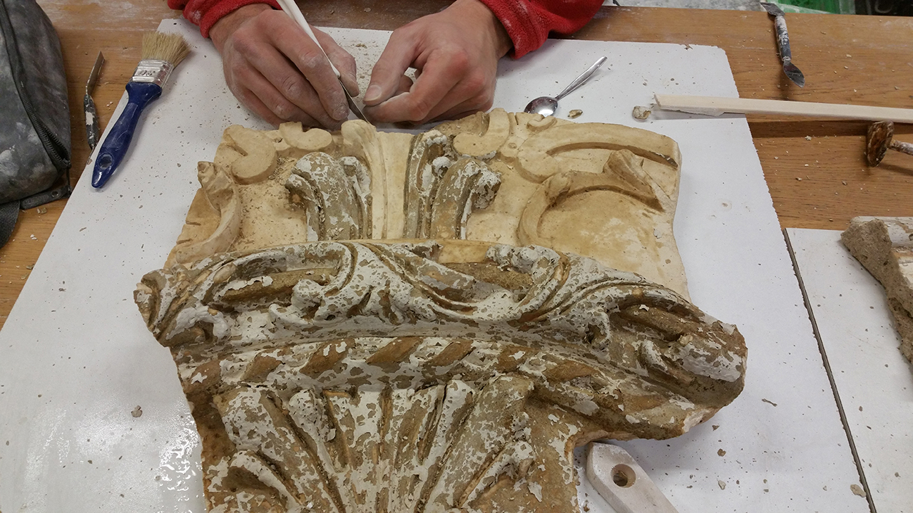 restauratie Ornamentenplafond Buurmalsum