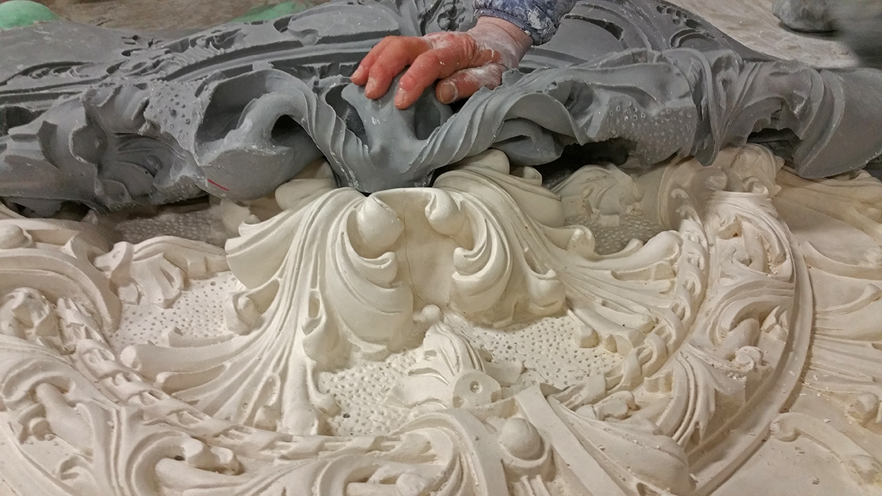 restauratie Ornamentenplafond Buurmalsum