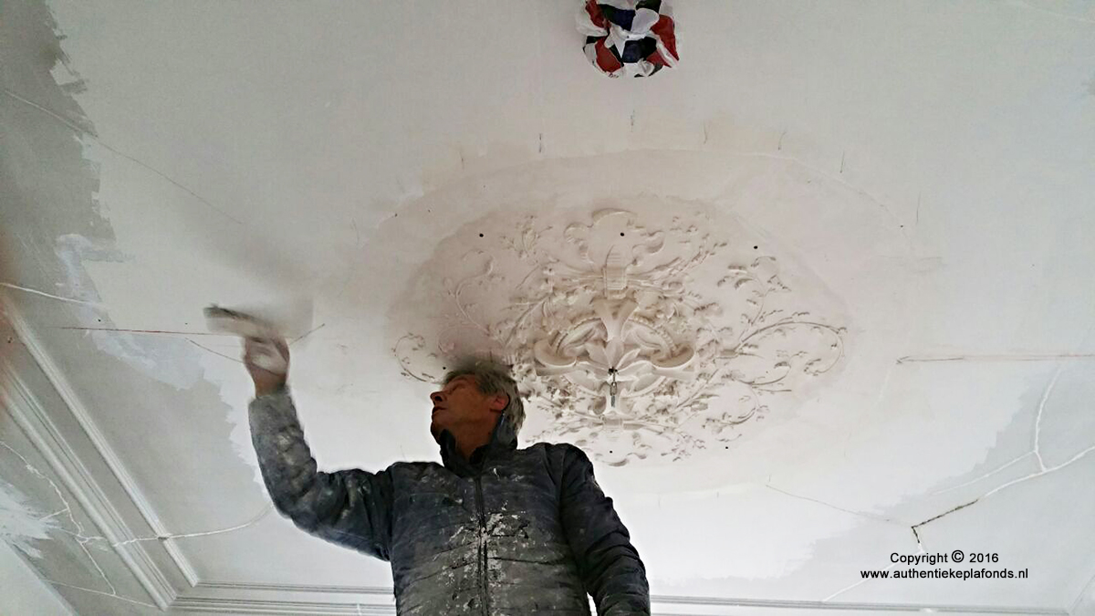 restauratie authentiek silberling middenrozet